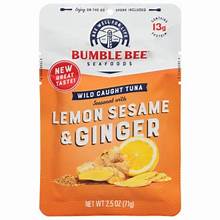 Bumble Bee Lemon Sesame & Ginger Seasoned Tuna Pouch 2.5oz Pouch