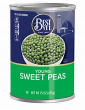 Best Yet Canned Sweet Peas 15oz