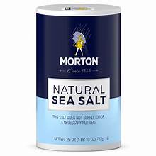 Morton Natural Sea Salt 26oz