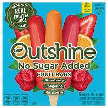 Outshine Strawberry Raspberry Tangerine Frozen Fruit Bars 12ct