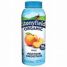 Stonyfield Organic Peach Smoothie 10oz