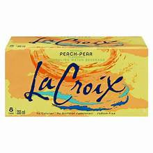 La Croix Sparkling Water Peach Pear 8pk + Bottle Deposit $.40