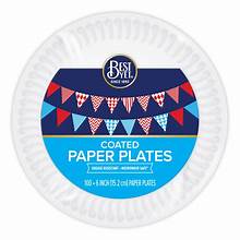 Best Yet Coated White Paper Plates 6Inch 100ct