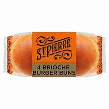 St. Pierre Brioche Burger Buns 7oz 4ct