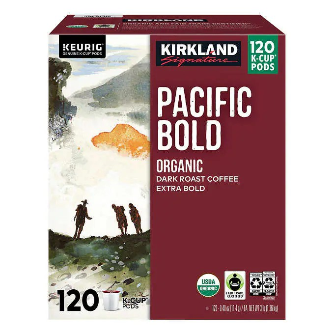 Kirkland Pacific Bold Coffee K-Cups 120ct