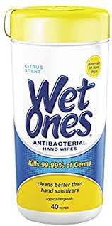 Wet Ones Antibacterial Tropical Splash Hand Wipes Scent 40ct