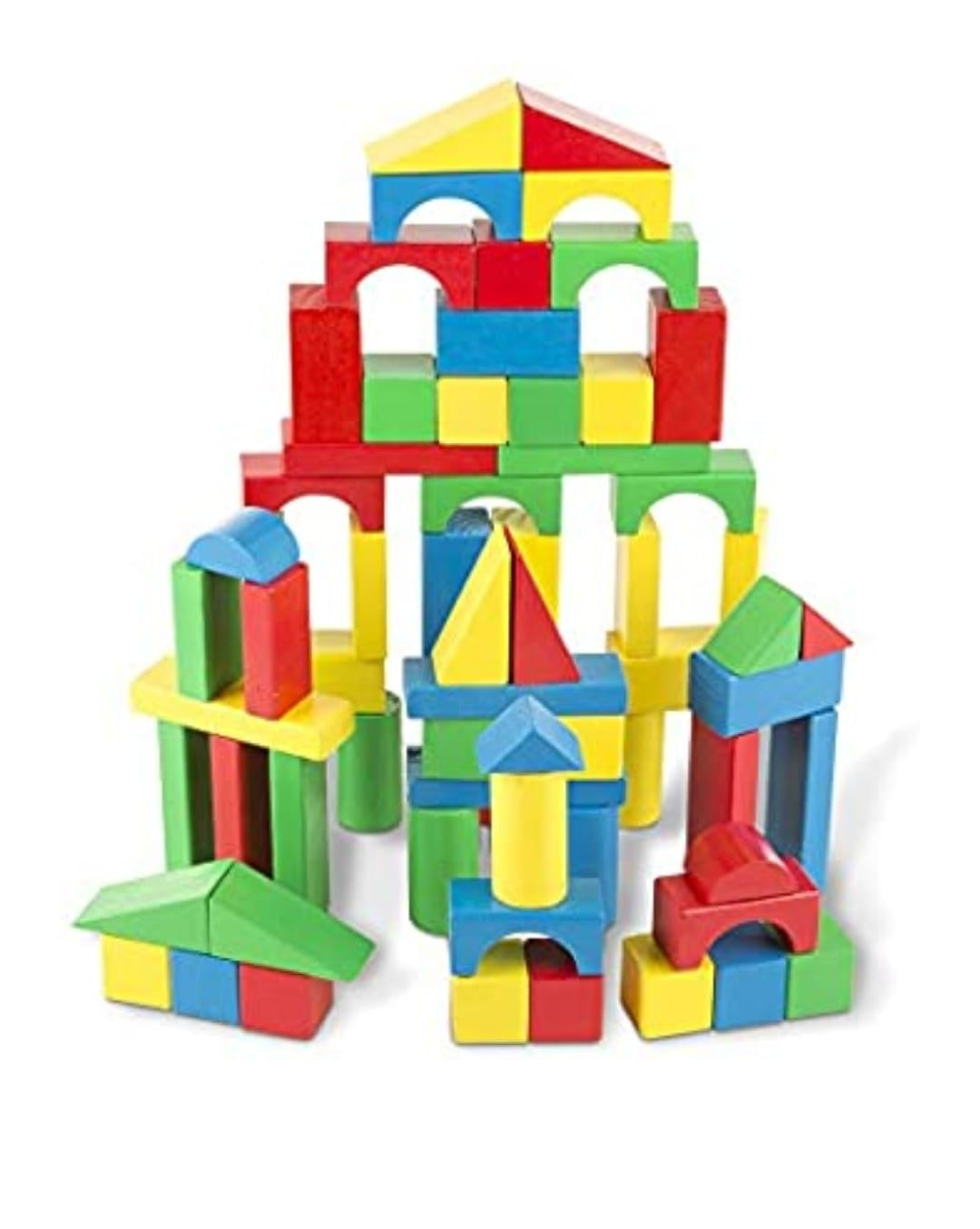 Melissa and Doug Classic 100 Wooden Blocks Set