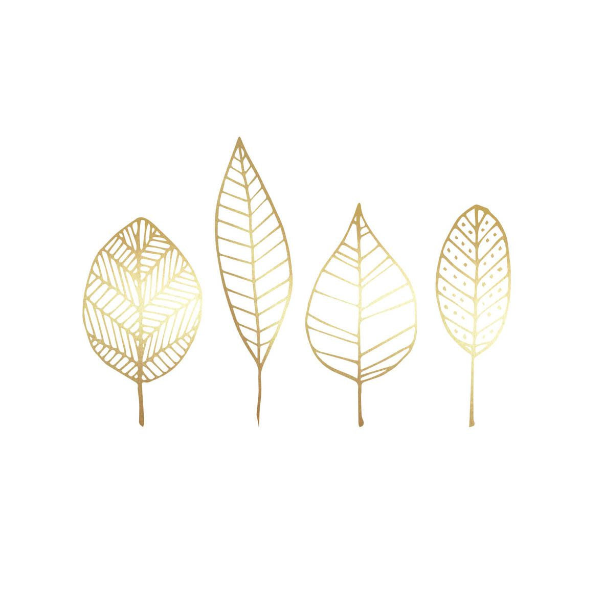 PPD Pure Gold Leaves Napkin 33x33cm 20ct