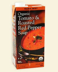 TJ Organic Tomato Roasted Red Pepper Soup 1qt