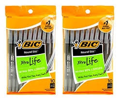 BIC Round Stic Pens Red 10pk