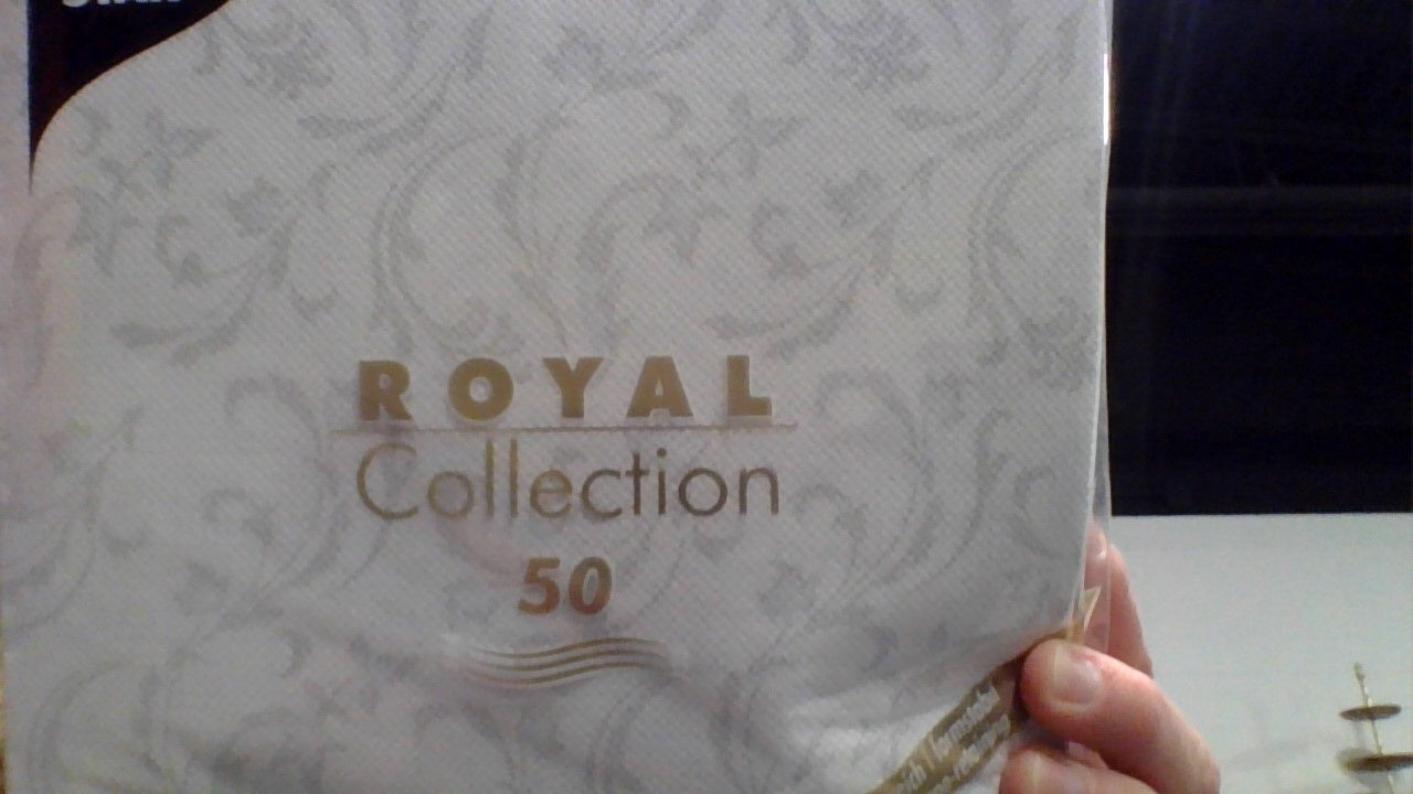 Papstar Royal Collection Damascato Napkin White 40x40 50ct