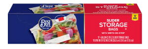 Best Yet Reclosable Double Zipper Gallon Storage Bags 19 ct