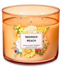 BBW White Barn Candle 3wick Georgia Peach 14.5oz