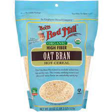 Bob's Red Mill Hot Cereal Oats Bran 18oz