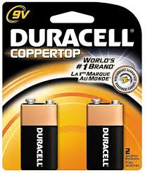 Duracell Batteries 9 Volt 2pk