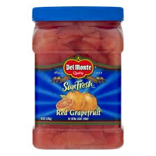 Del Monte Red Grapefruit No Sugar Added Family Size 52oz