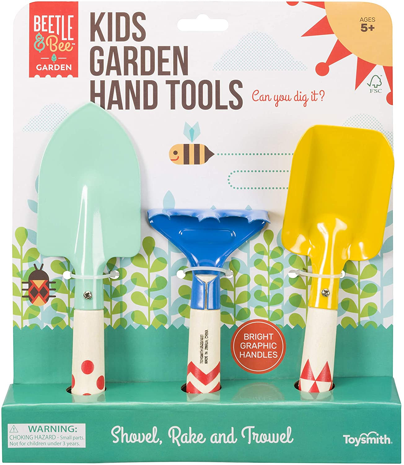 Beetle & Bee Kids Garden Hand Tools