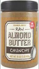 TJ Raw Almond Butter Crunchy 16oz