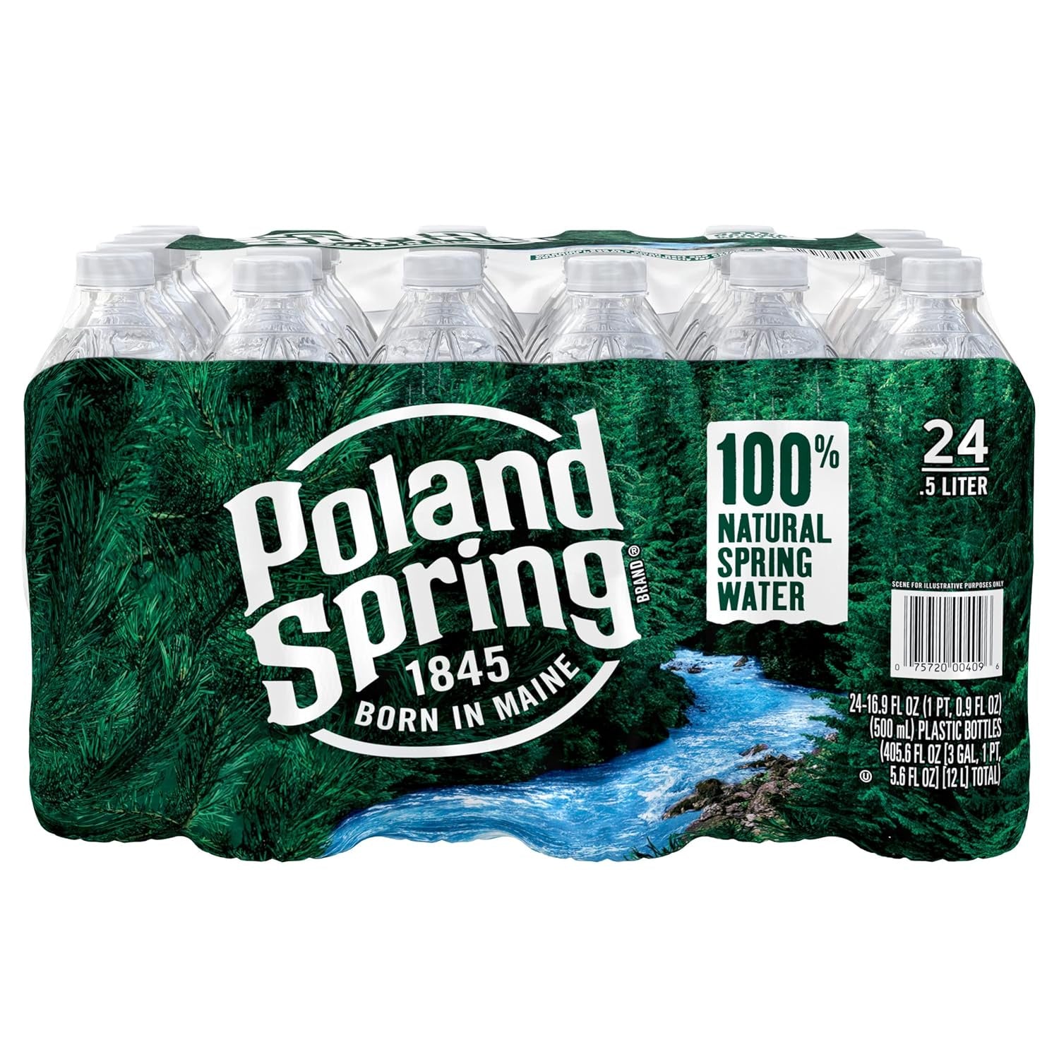 Poland Spring Water Bottles 16.9fl oz 24 pk