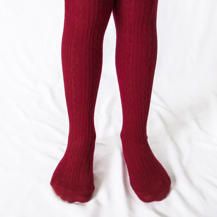 SweetHoney Tights - Wine Red