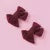 Girls Maroon Hair Bow Clip
