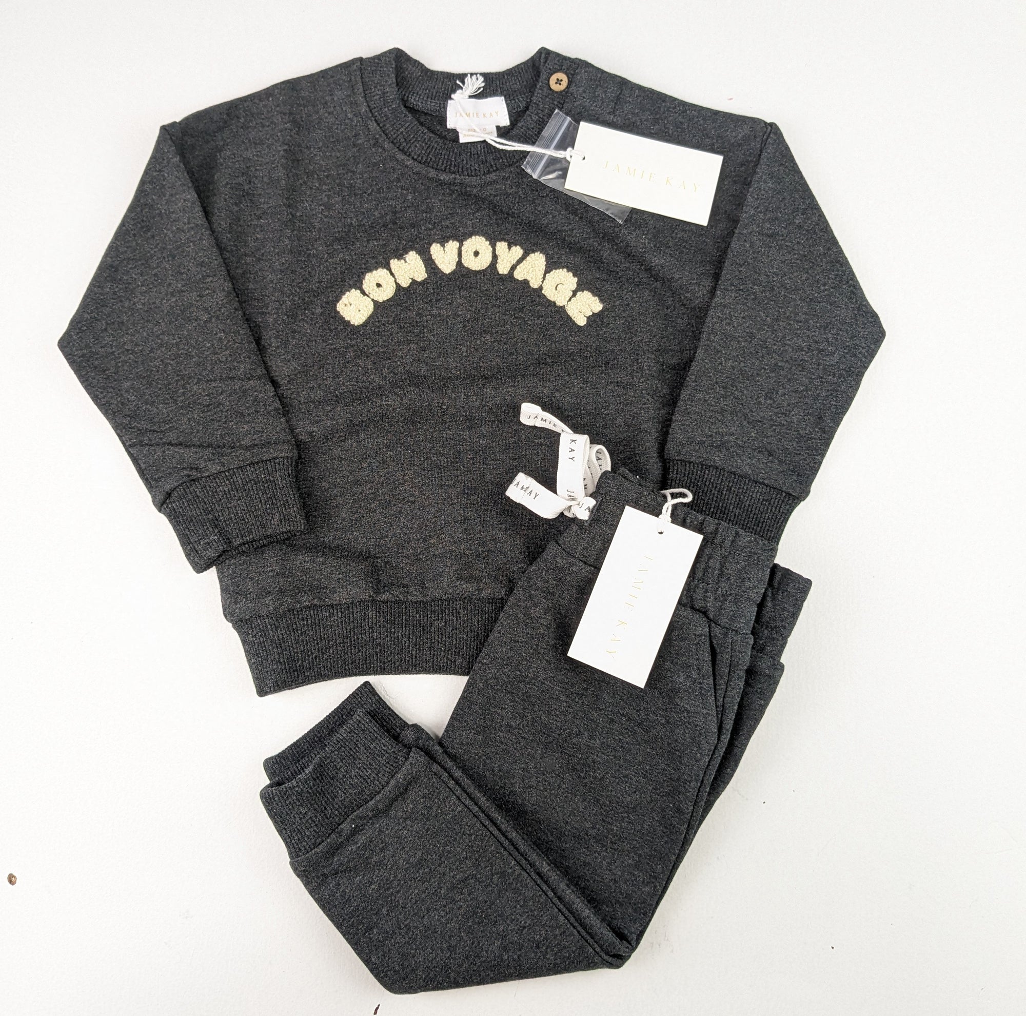 JK Bon Voyage Sweatsuit Set - Onyx Marle