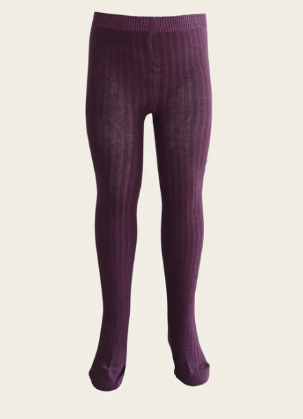 Jamie Kay Ribbed Tights Blackcurrant