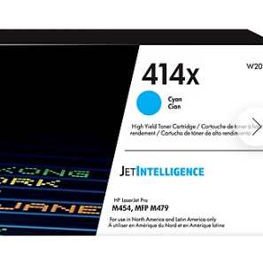 HP 414X Cyan High Yield Toner Cartridge (W2021X)