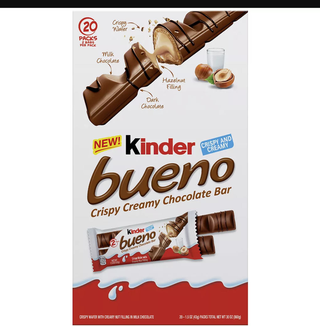 Kinder Bueno Crispy Creamy Chocolate Bars  1ct