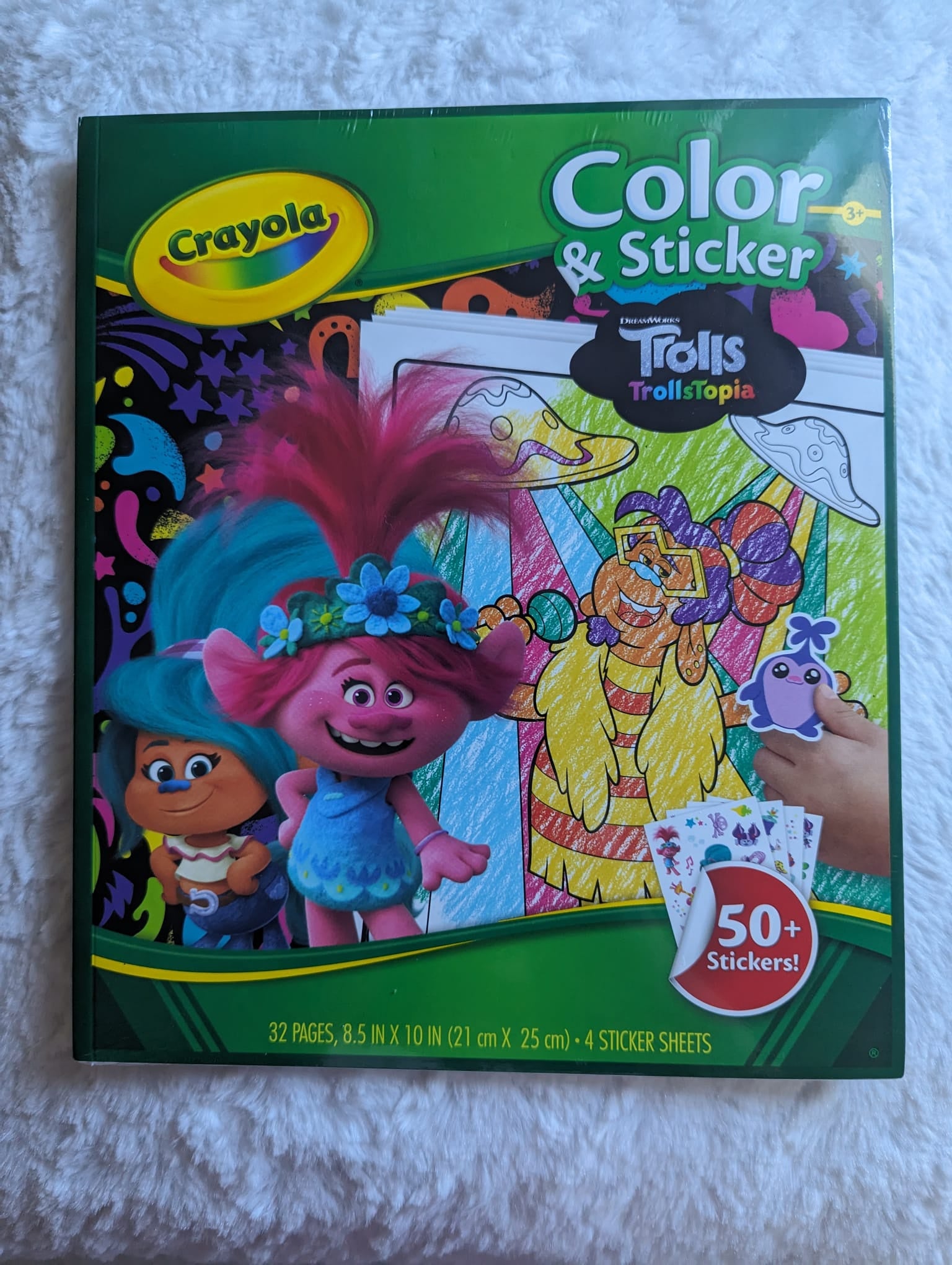 Crayola Trolls TrollsTopia Color + Sticker Book - Rochester Campus&Co