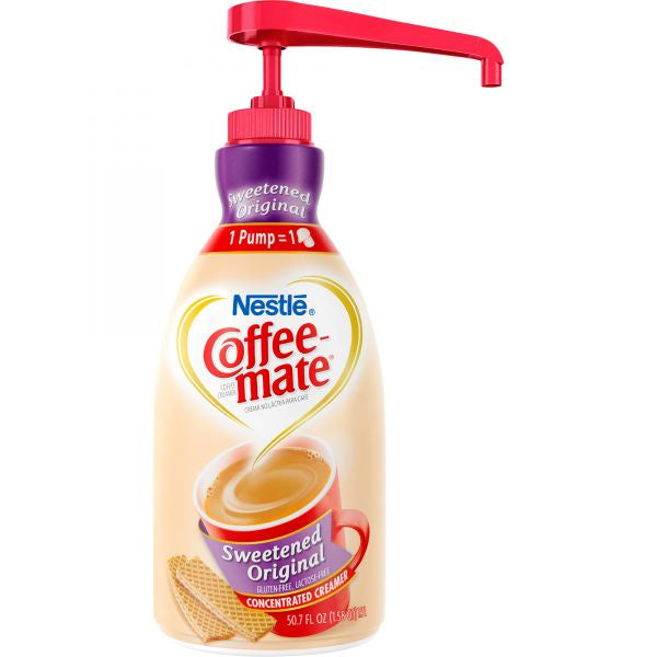 Coffee Mate Sweetened Original Liquid Coffee Creamer Pump Dispenser 1500mL