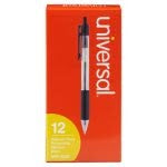 Universal Economy Black Ink Retractable Ballpoint Pen 12ct