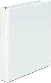 Universal 3-Ring View Binder 1" White