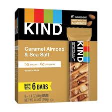 Kind Bar Caramel Almond + Sea Salt 6ct