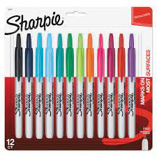 Sharpie Fine Bullet Tip Assorted Permanent Marker 12ct