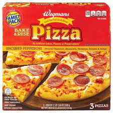 Wegmans Bake and Rise Pepperoni Frozen Pizza, 3 Pk