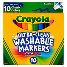 Crayola Washable Broad Line Markers Bright Colors 10ct