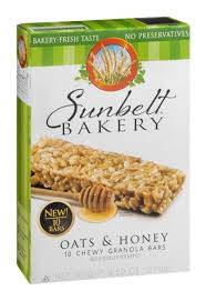 Sunbelt Bakery Chewy Oats + Honey Granola Bars 10ct.