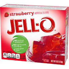 Jell-O Strawberry Instant Gelatin Mix 3oz