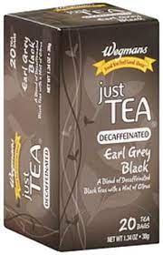 Wegmans Just Tea Decaffeinated Earl Grey Tea 20ct