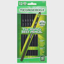 Ticonderoga Pencils Black 12ct