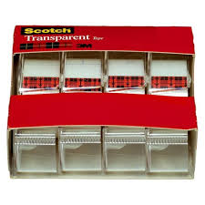 Scotch Transparent Tape 4 pk