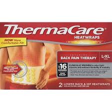 Thermacare Lower Back + Hip Heatwraps L-XL 2ct