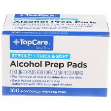 Top Care Isopropyl Alcohol Prep Pads 100ct