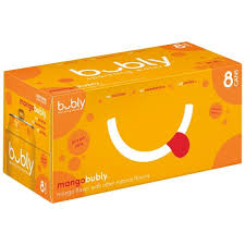 Bubly Sparkling Water Mango 12oz 8pk