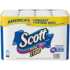 Scott 1100 Single Ply Septic Safe Bath Tissue 4150.8sq ft 36rls