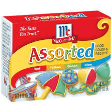 McCormick Assorted Food Coloring 1oz 4pk