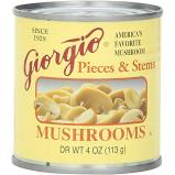 Giorgio Mushroom Pieces & Stems 4oz