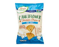 Simply Nature Sea Salt Cauliflower Tortilla Chips 4.5oz