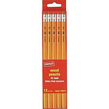 Staples #2 Wood Pencils 12ct